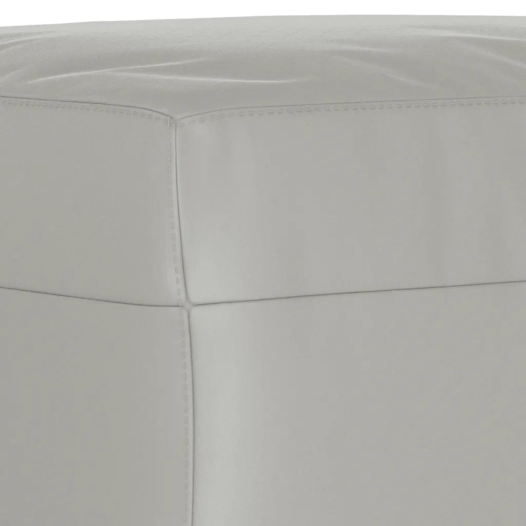 Set Divani 3 pz con Cuscini Grigio Chiaro in Tessuto Microfibra