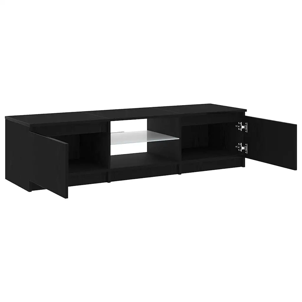 Mobile TV-Credenza per TV-Console TV Rovere Nero 140 x 38,5 x 36 cm Legno multistrato