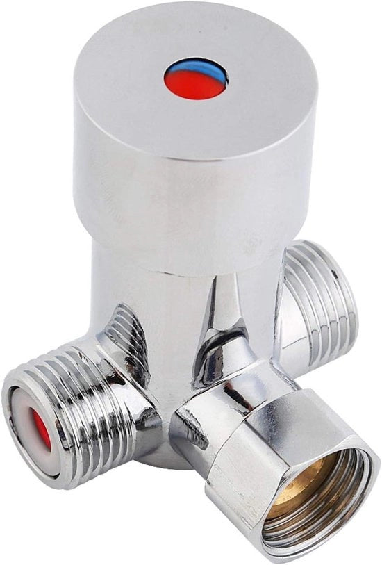 Mangiatore di acqua termoregolabile automatico per acqua calda e fredda con valvola di ritorno - Regolatore di temperatura 20m³/h per tubazioni domestiche o commerciali