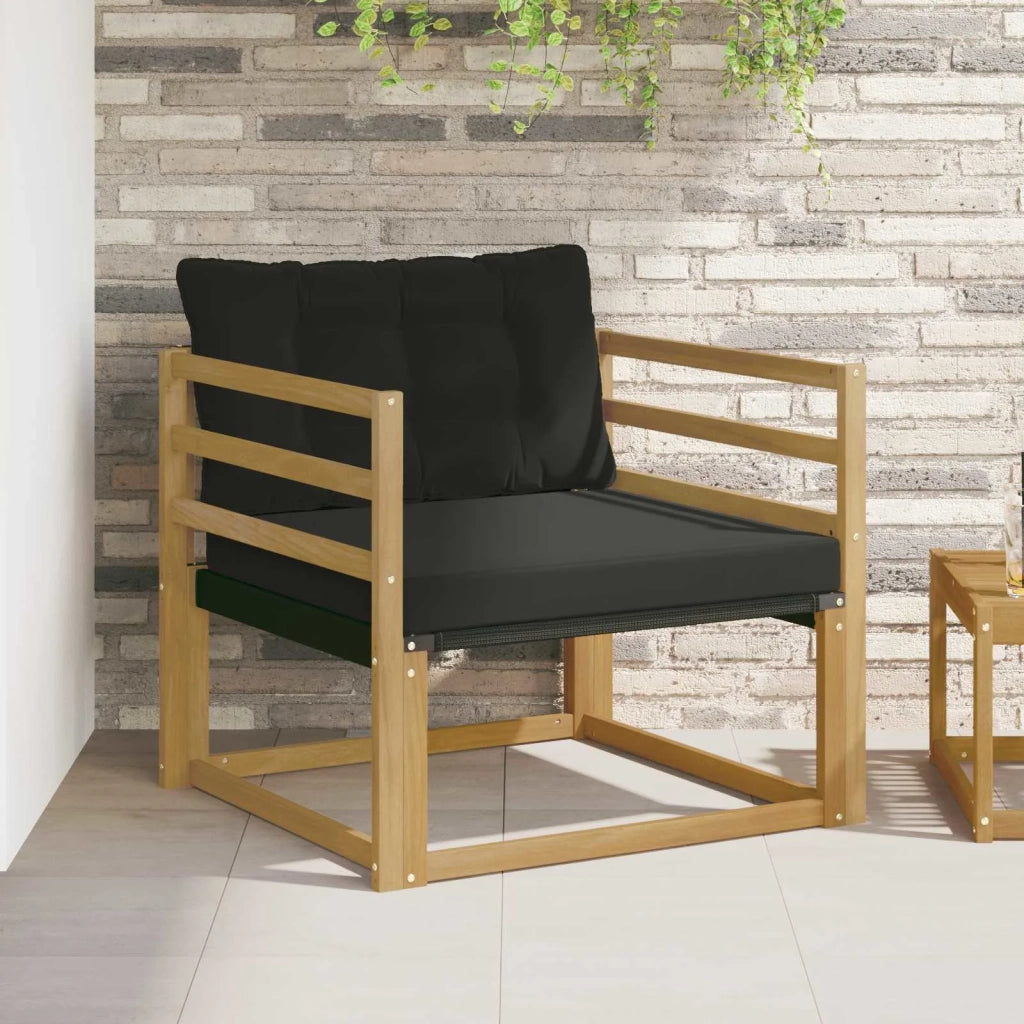 Set di divani da esterno Legno di Acacia Massello e Textilene 3439054