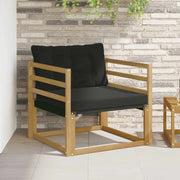 Set di divani da esterno Legno di Acacia Massello e Textilene 3439054