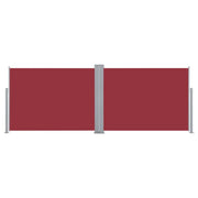 Tenda da sole laterale retrattile/schermo privacy per patio giardino terrazza balcone rosso 120 x 1000 cm 02_0007455