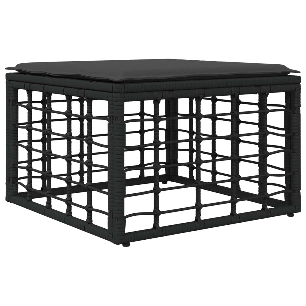 Set di divani da esterno Nero Poliestere 3437525