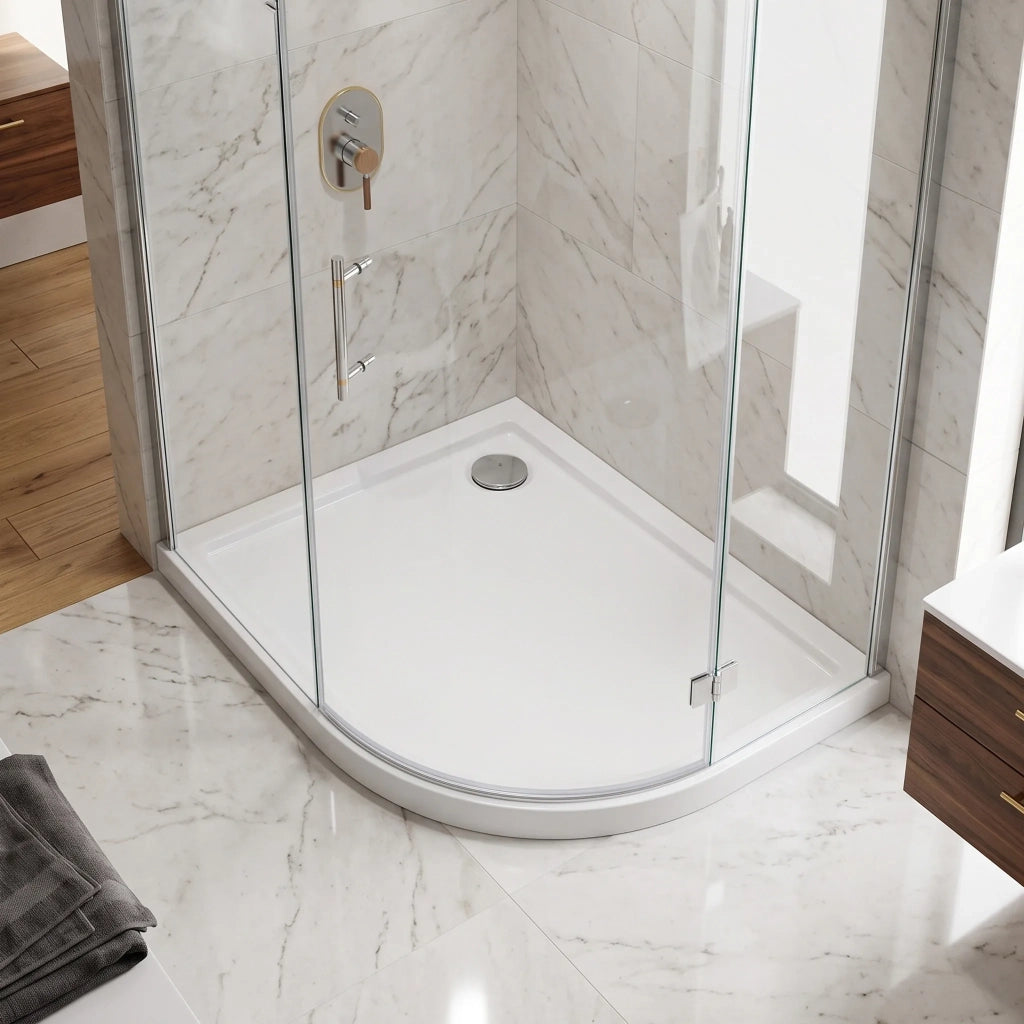 Piatto Doccia Rea Look White 80x100 sinistra