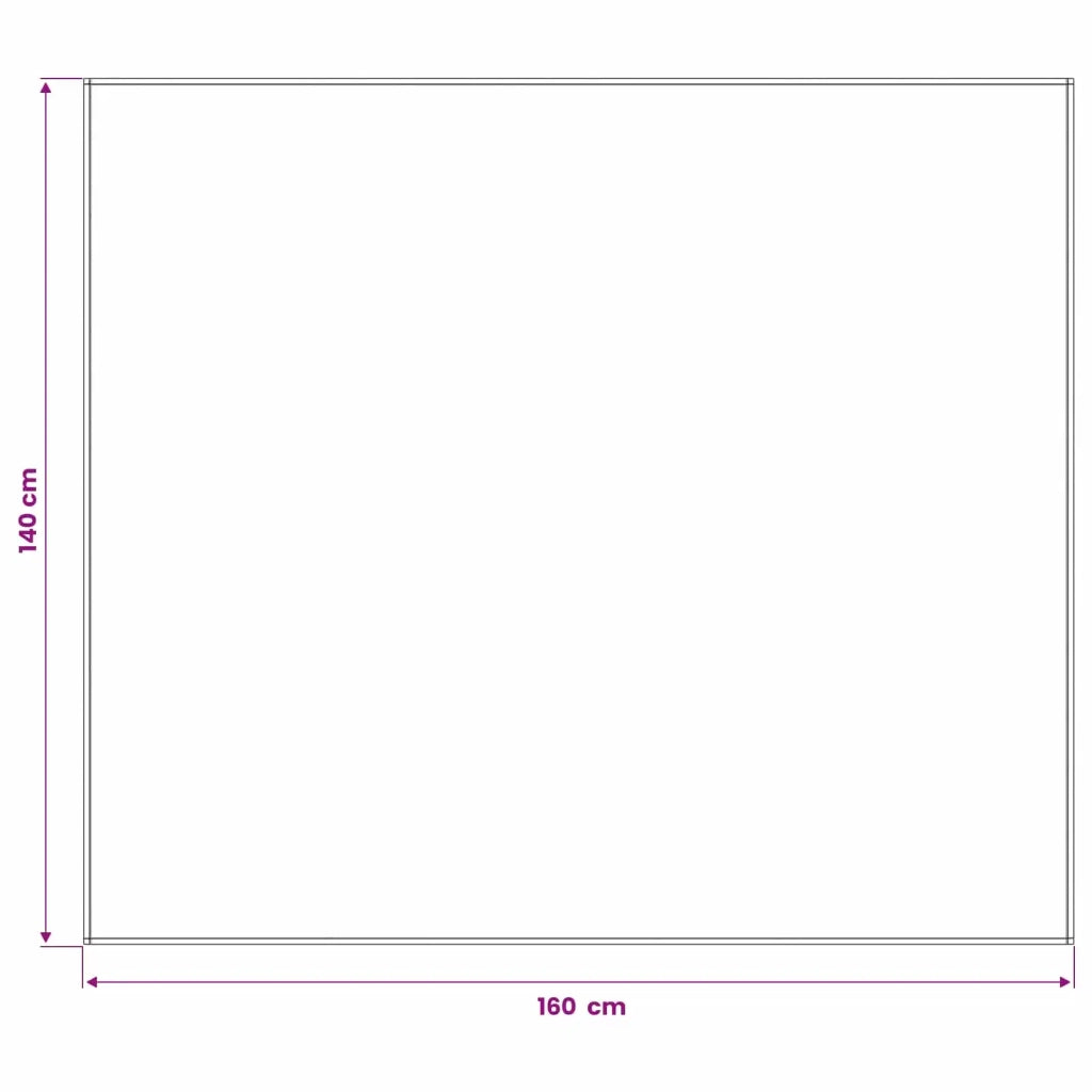Tovaglia da Tavolo Rettangolare Bianco Crema 140 x 160 cm 42039978
