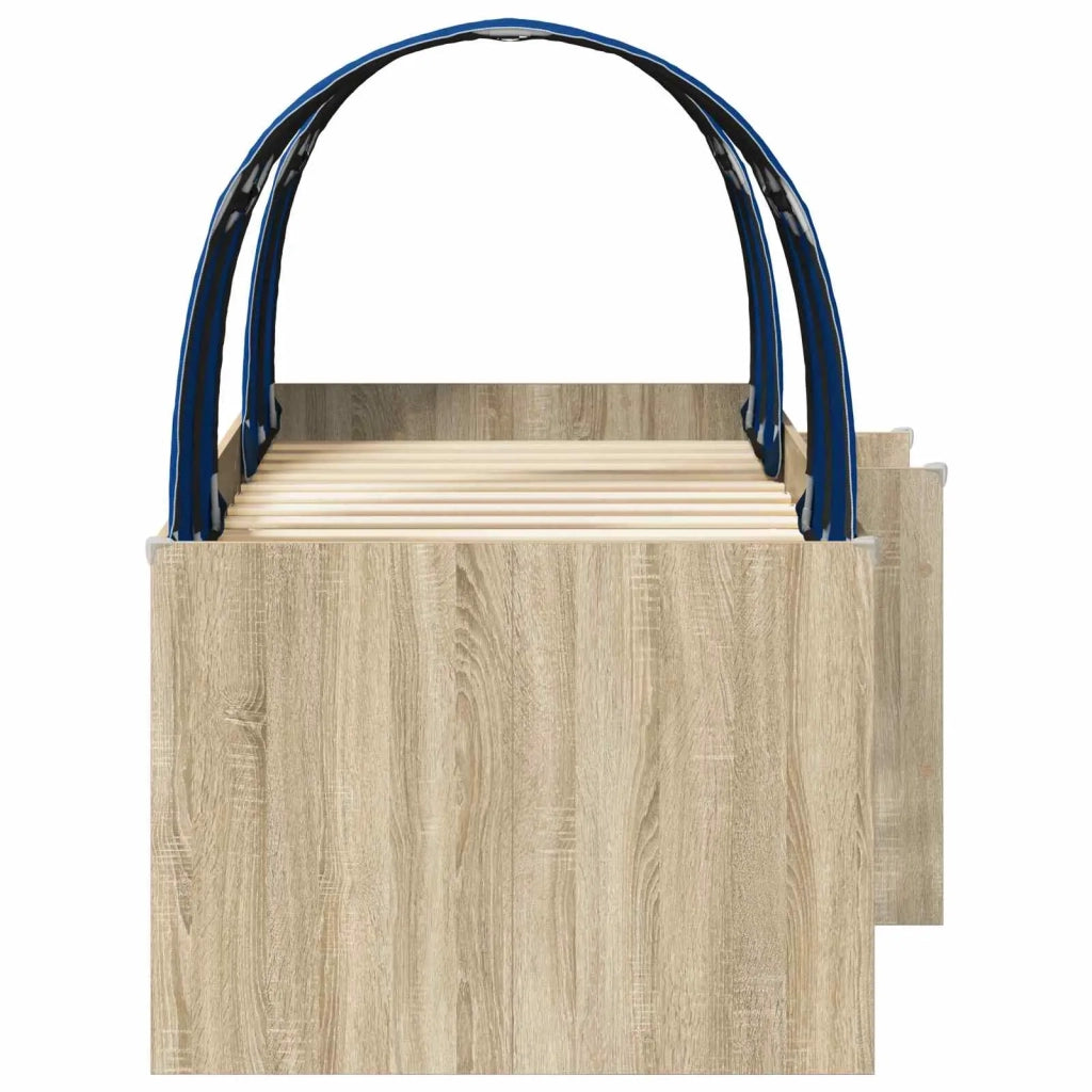 Letto con Tunnel 3 pz Sonoma e Blu Legno ingegnerizzato 3423577