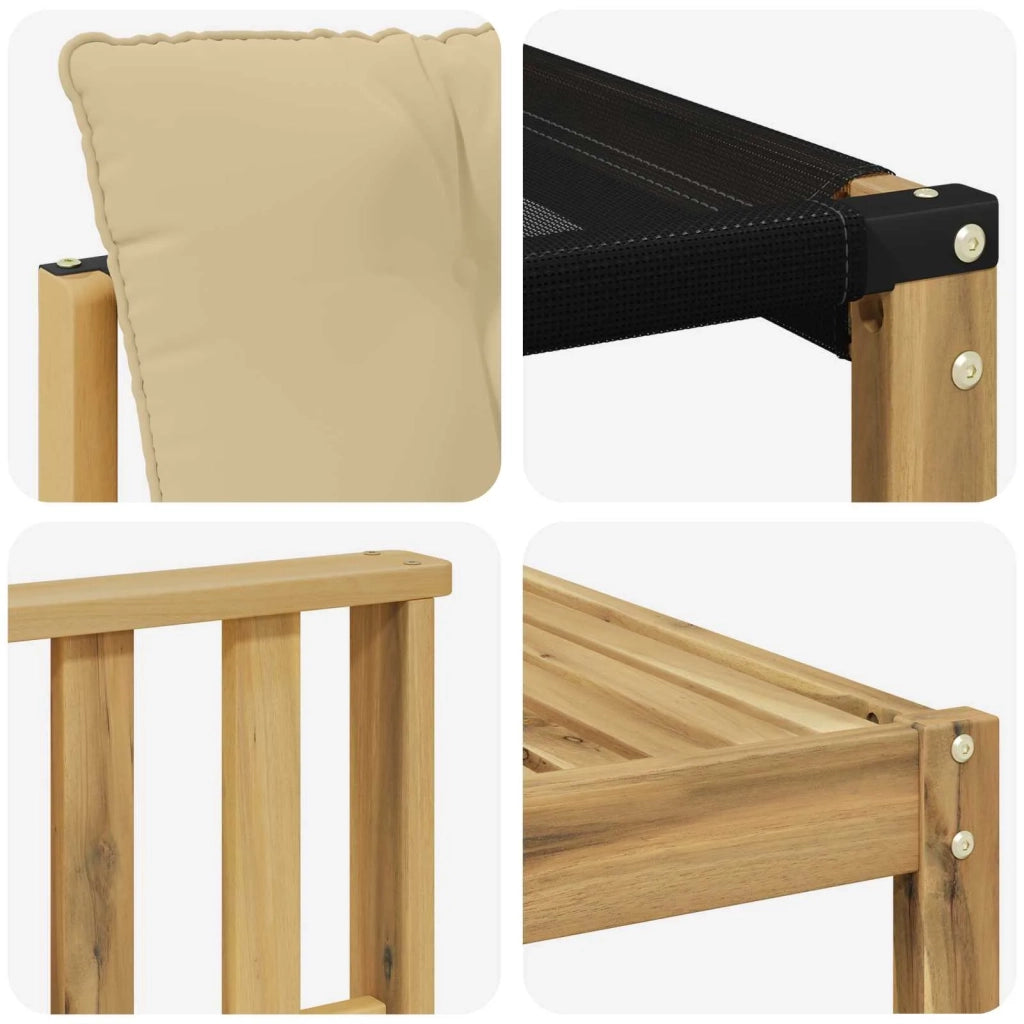 Set di divani da esterno 10 pz Bianco e Beige 3389883