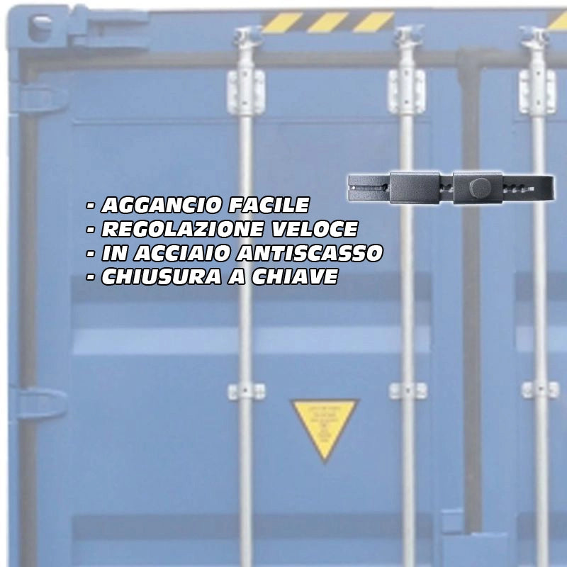 Lucchetto per Container a Zanna Blocco Container Rimorchio a Serranda + 2 chiavi