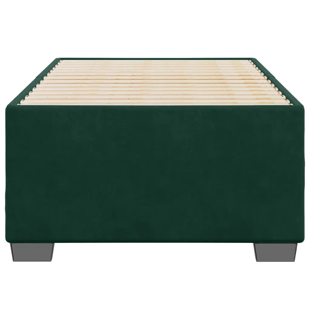 Giroletto senza Materasso Verde Scuro 100x200 cm in Velluto 3284616