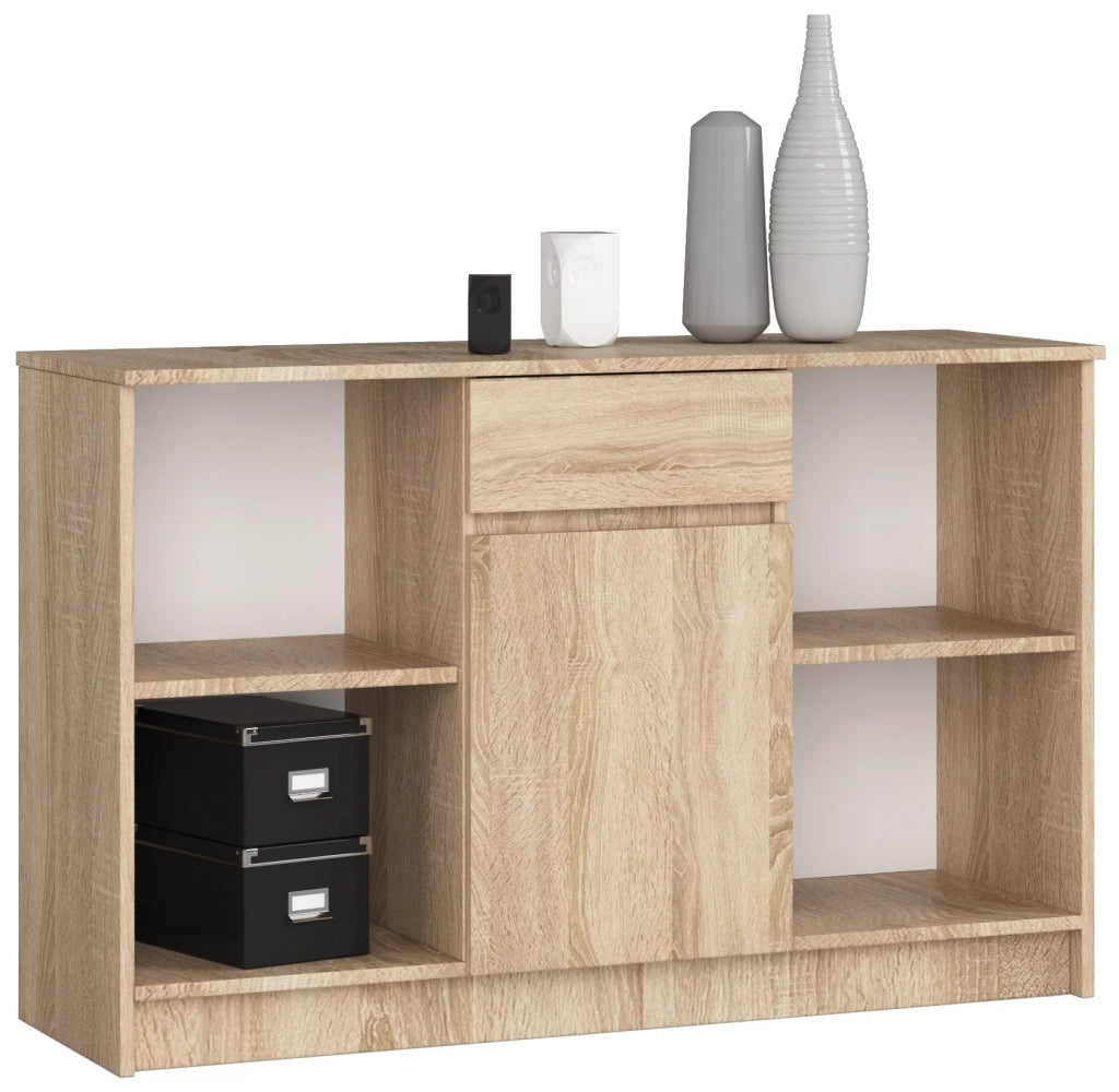 Scrivania angolare AKORD B17 Sonoma Quercia 120 cm 1 anta 1 cassetto 120x126x79 cm