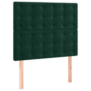 Testiera | Testata Verde Scuro 80x5x118/128 cm Velluto