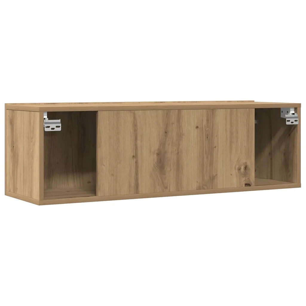 Mobili TV a Parete 2pz Rovere Artigianale 100x30x30 cm 857018