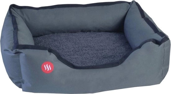 Asciugacuore Elettrico per Cani e Gatti | Sottofondo con Sensori di Temperatura | Lavabile a Maschera, Grigio, 60 x 50 cm