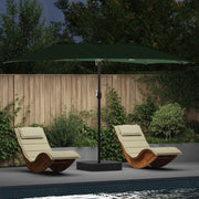 Ombrello da giardino Verde 385 x 209 x 244 cm Poliestere 42003284
