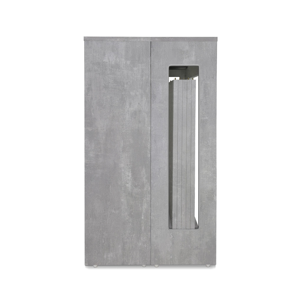 Tavolo consolle allungabile, tavolo da pranzo 45/300×90 cm effetto cemento- Atena