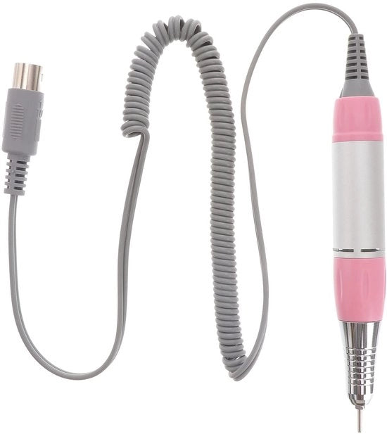 Manicure Professionale a Mano - Colore Rosso - Silenzioso - Antivibrazioni - Duraturo - Leggero - Manico Comodo - Borsetta per Unghie