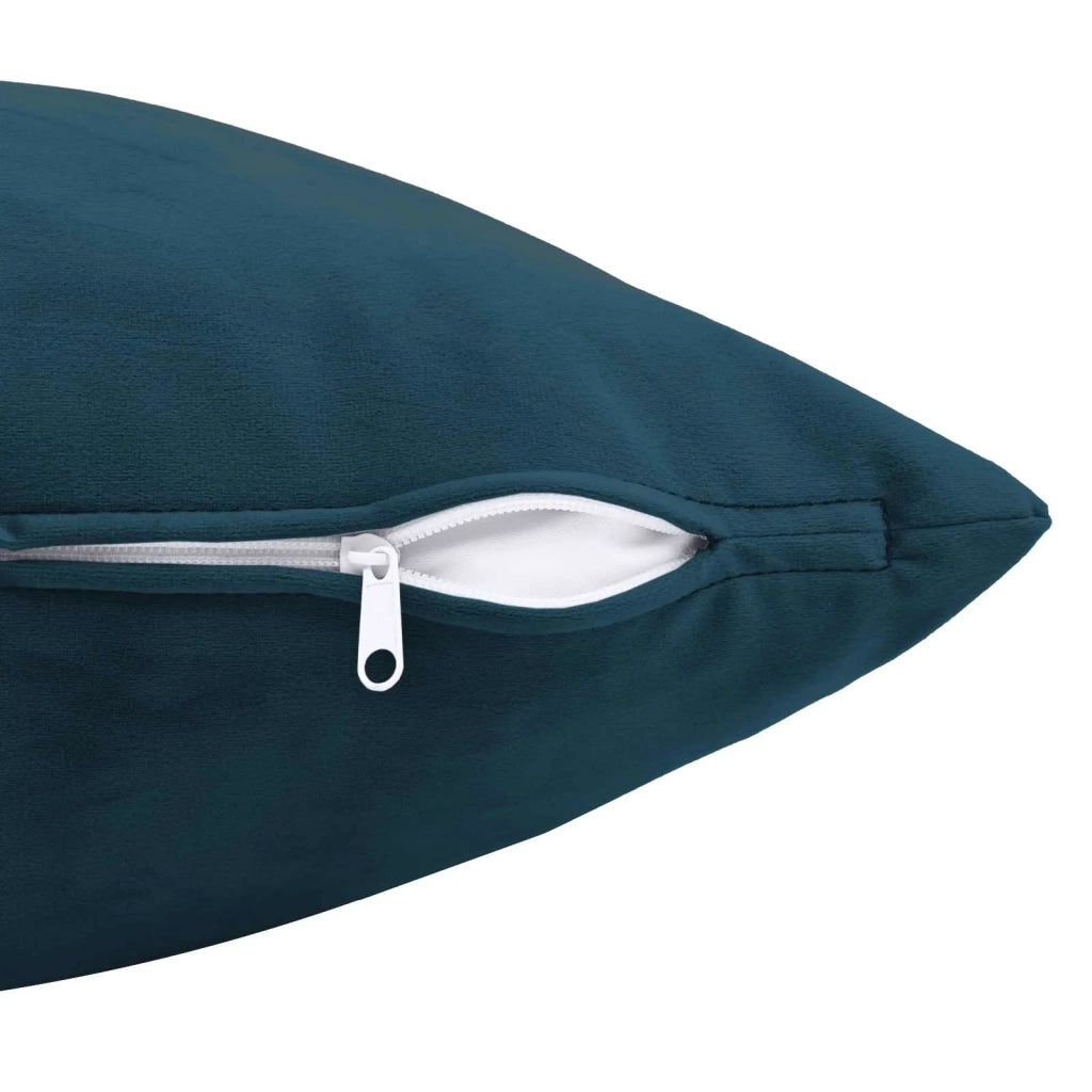 Cuscino con cuscino HEERLEN 6 pz Blu Velluto 923506