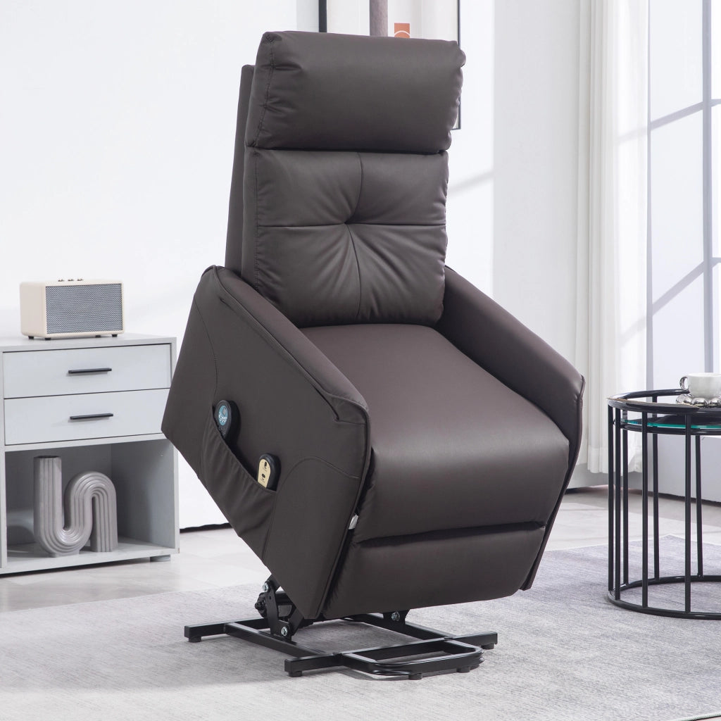 Poltrona Relax Alzapersona Reclinabile Massaggiante Riscaldamento ¨C Xylo ¨C Marrone