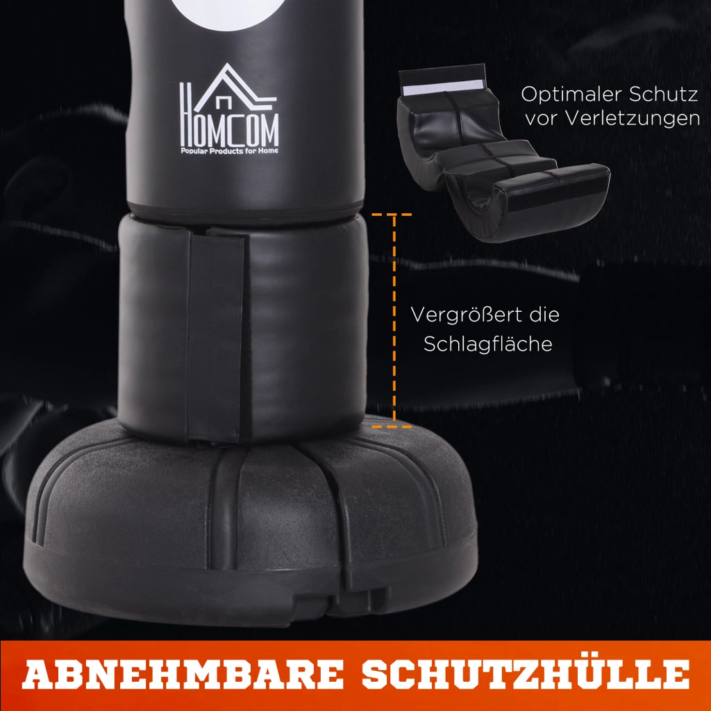 Sacco da boxe con supporto ¨C zephmum ¨C nero 176 cm