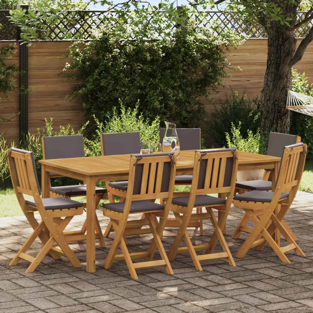 Sedie Bistro da Giardino 8 pcs Grigio Scuro 38 x 46 x 85 cm 3416296