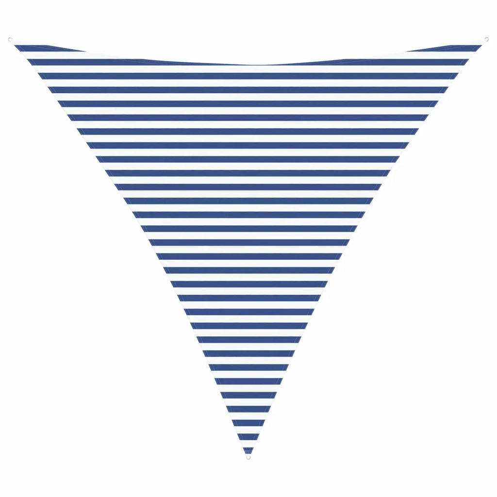 Vela da ombra solare-Telo Ombra-Vela Ombreggiante-Parasole a Vela Blu e Bianco 4,5 x 4,5 x 4,5 m