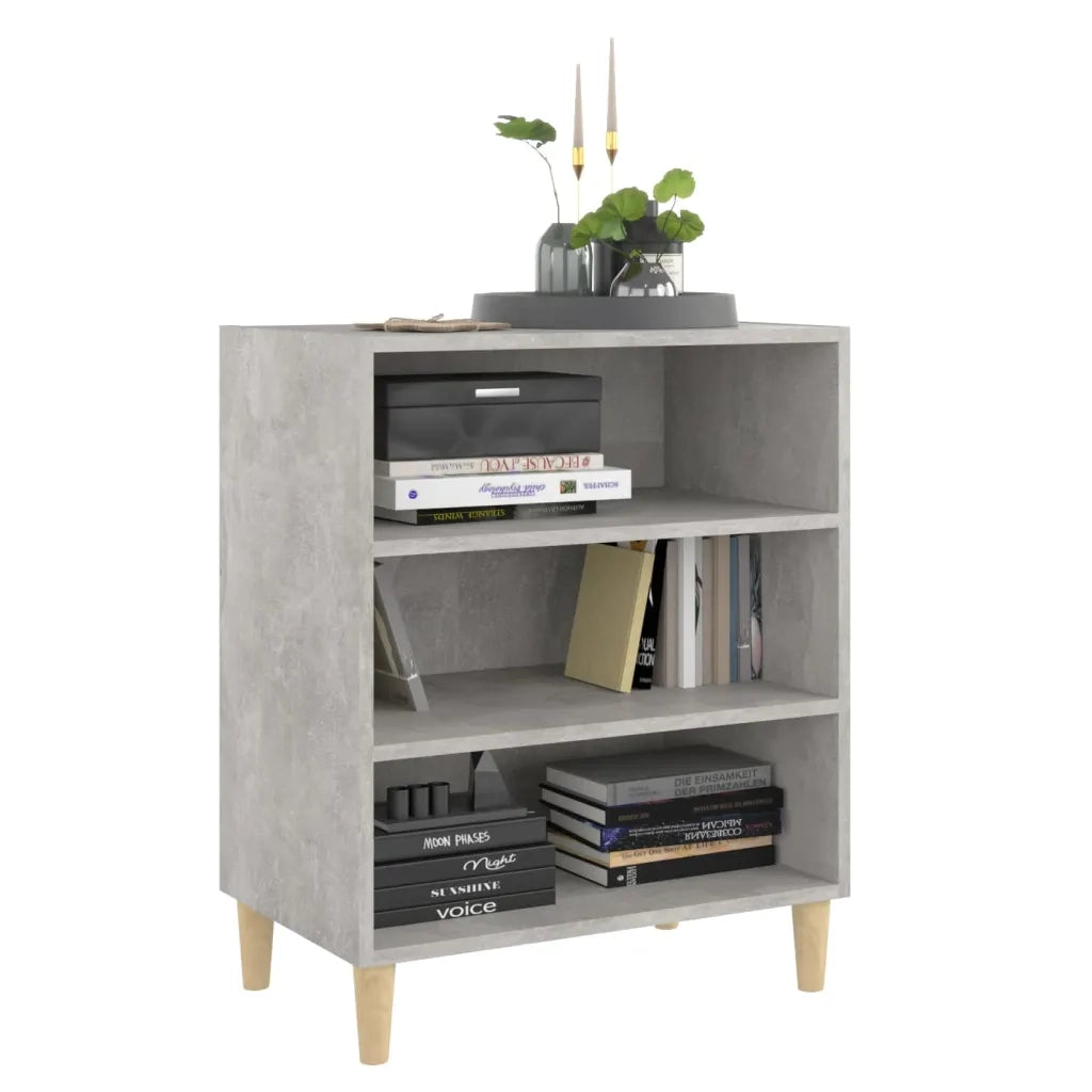 Credenza | Madia | Buffet da pranzo | Armadio da pranzo Grigio Cemento 57x35x70 cm in Legno Multistrato