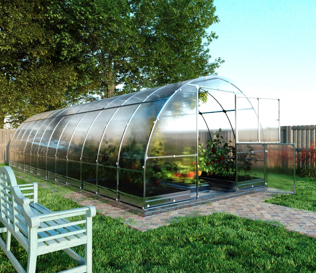 Serra da giardino KLASIKA TUBE 3 x 8 m (24 m²), 6 mm con rivestimento in policarbonato