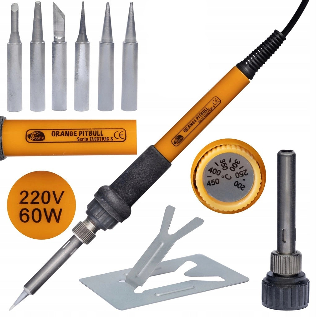 Set 8 in 1 Saldatore di Precisione con Potenziometro OP60W – 6 Punte