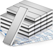 20 pacchetto di magneti neodimio, 40 x 10 x 3 mm forti magneti, robuste astine magnetiche con strato adesivo doppio, ideali per garage, cucina, scienza, ufficio, fai da te, frigorifero e whiteboard.