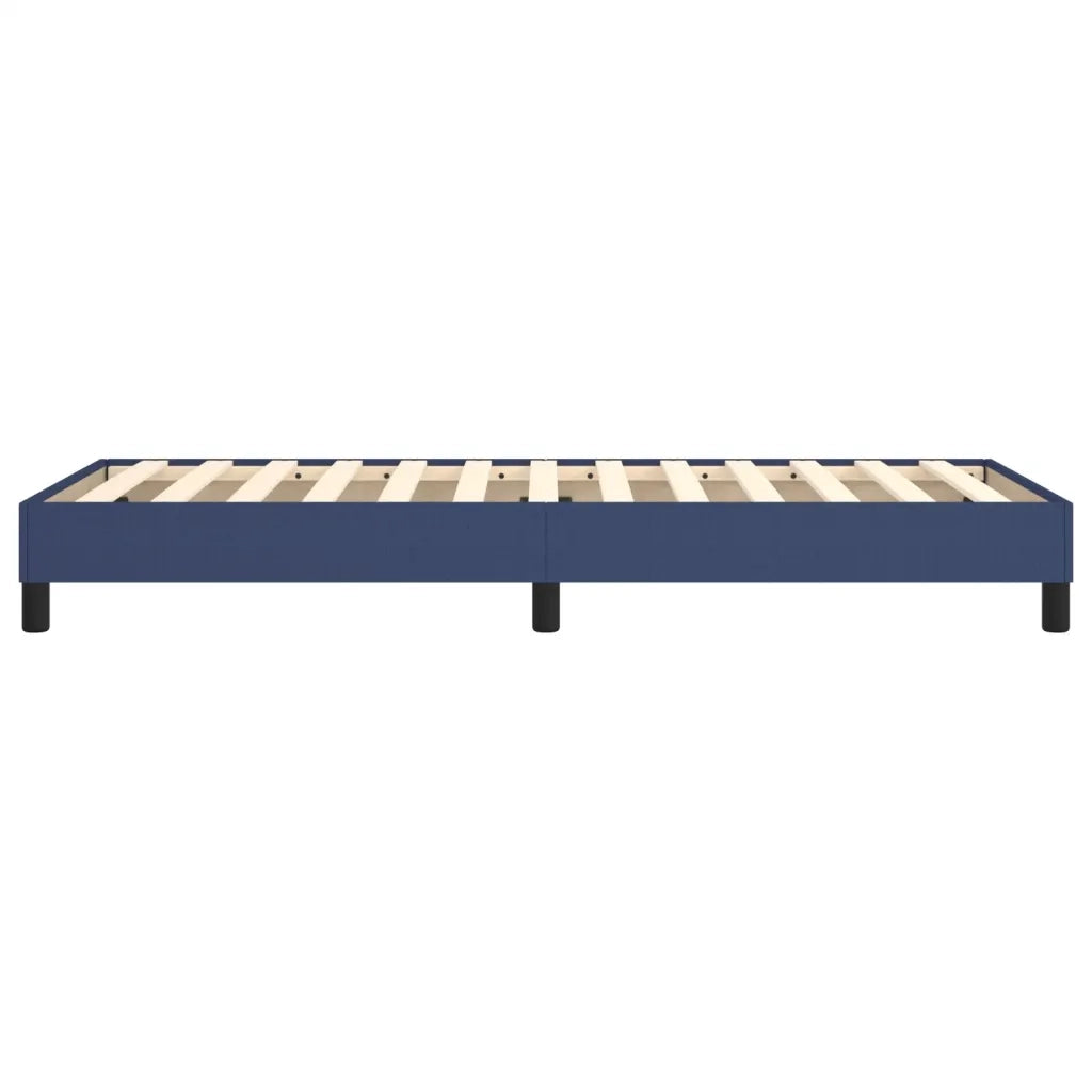 Struttura Letto a Rete a Molle Blu 100x200 cm in Tessuto 3120498