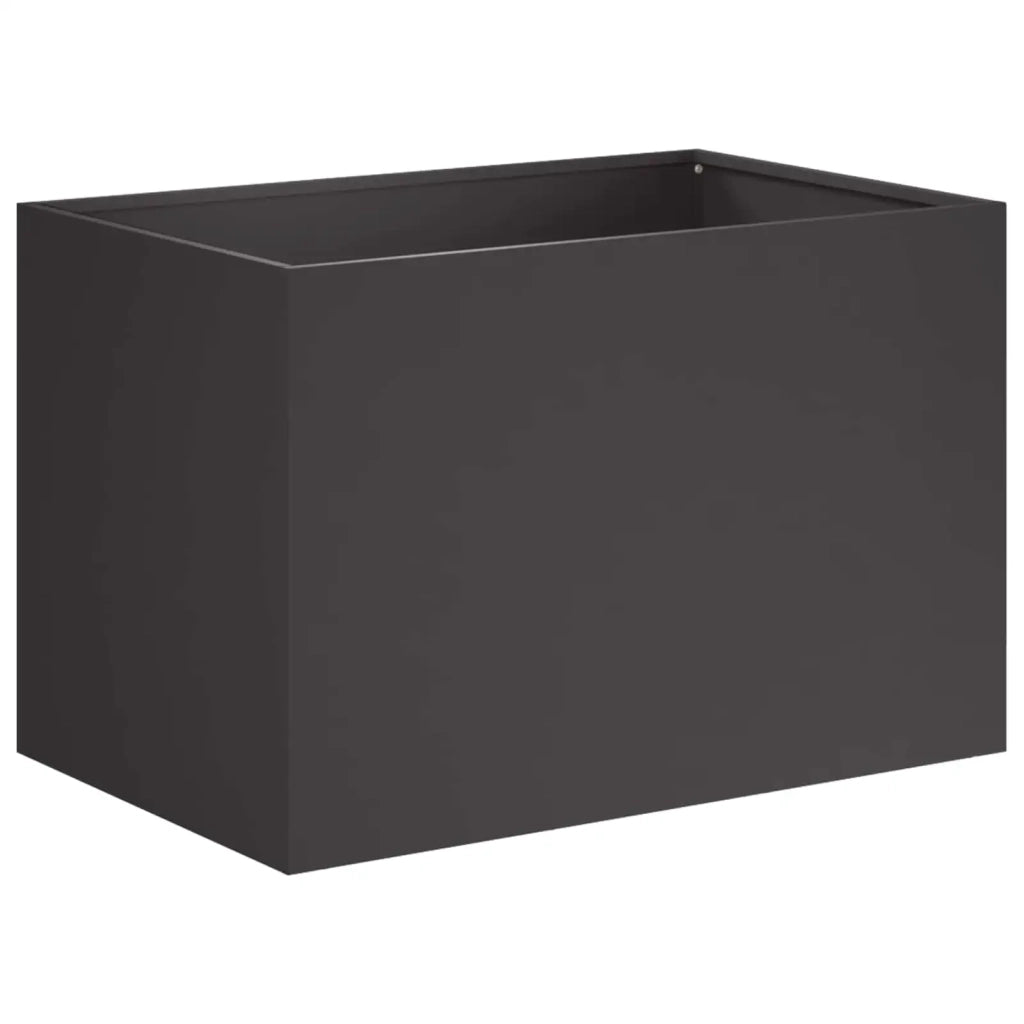 Vaso da giardino Nero 50 x 40 x 40 cm Acciaio laminato a freddo 8005638