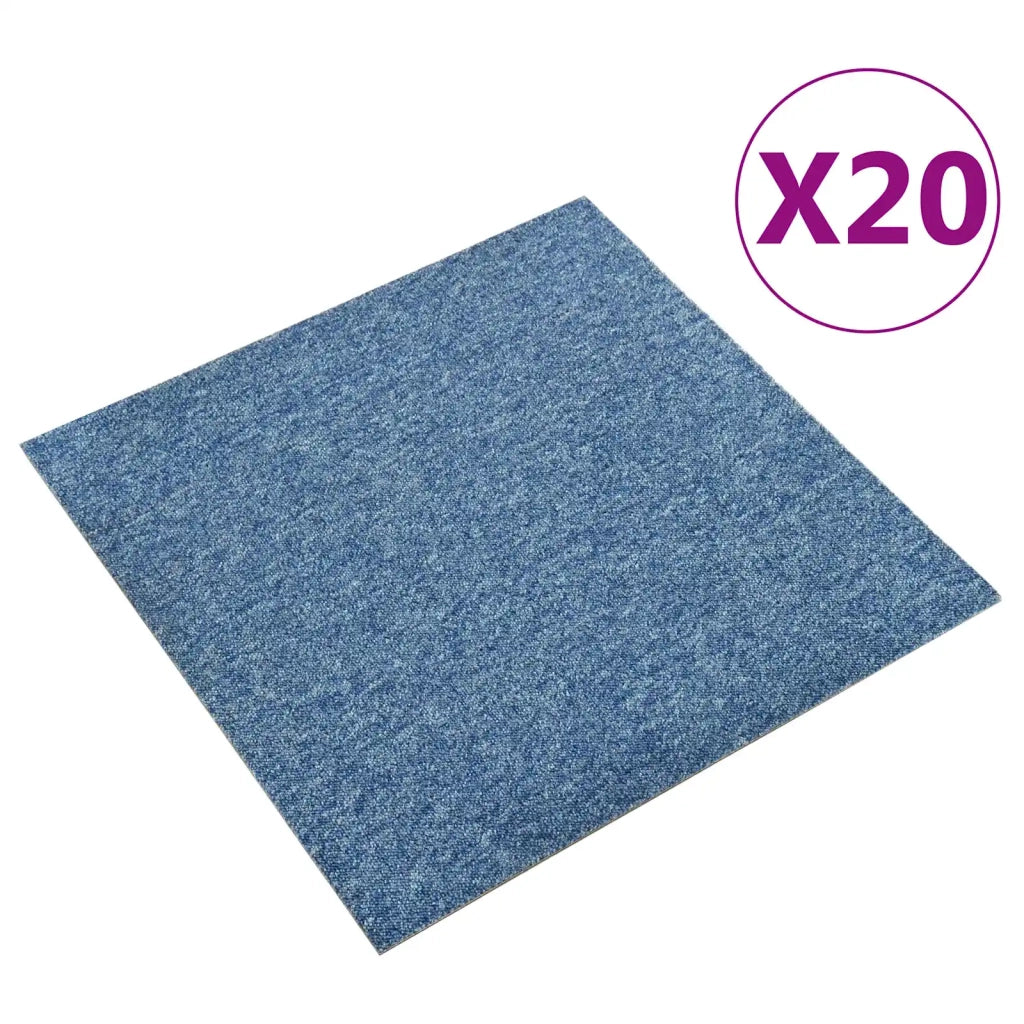 Tappeto 20 pz Blu 50 x 50 cm 100% Polipropilene