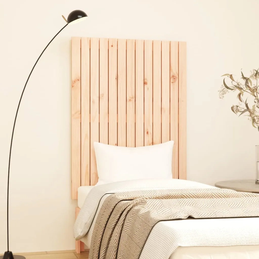 Testiera | Testata da Parete 82,5x3x110 cm in Legno Massello di Pino