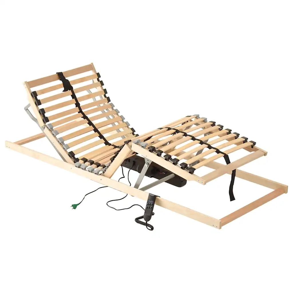 Letto singolo | Letto per adulti | Base a doghe Marrone 80 x 190 cm Legno massello di faggio