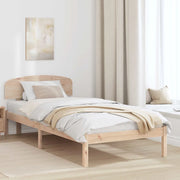 Struttura del letto Naturale 90 x 190 cm Pino massello 872086