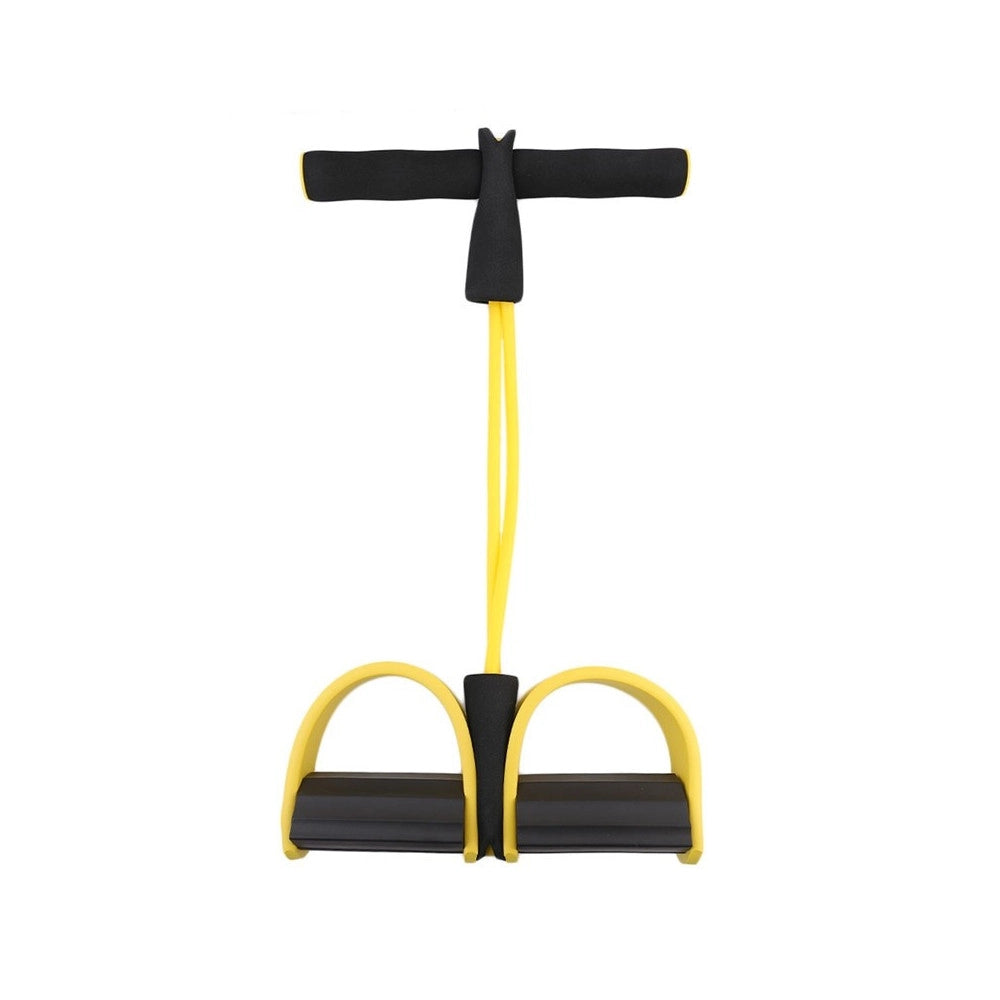 Trade Shop - Attrezzo Palestra Fitness Elastico Con Pedali Allenamento Muscoli Addominali -