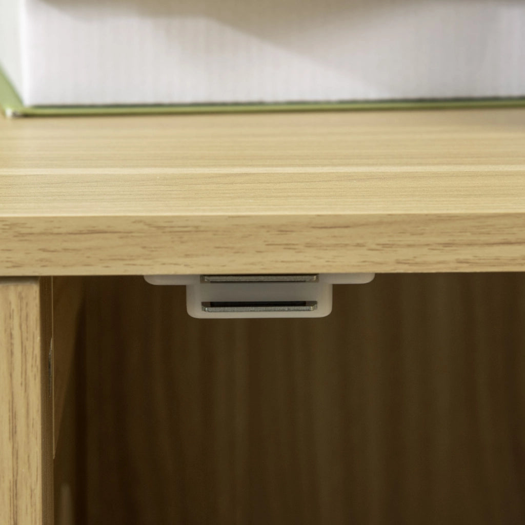 Mobile toilette per gatti stile industriale ¨C Xylo ¨C ingresso laterale acciaio legno chiaro
