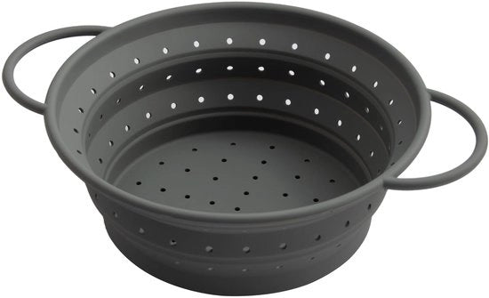 Pasta Zeef Opvouwabile - Siliconen Zeef - Vaatwasmachinebestendig - Resistent al 120°C - Multifunzionale - Diametro 21,5 cm - Zeef per Cucina