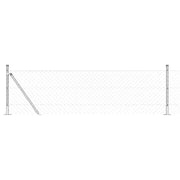 Palo della recinzione | Pannello per recinzione Argento 25 x 0,4 m (rete 60 x 60 mm)