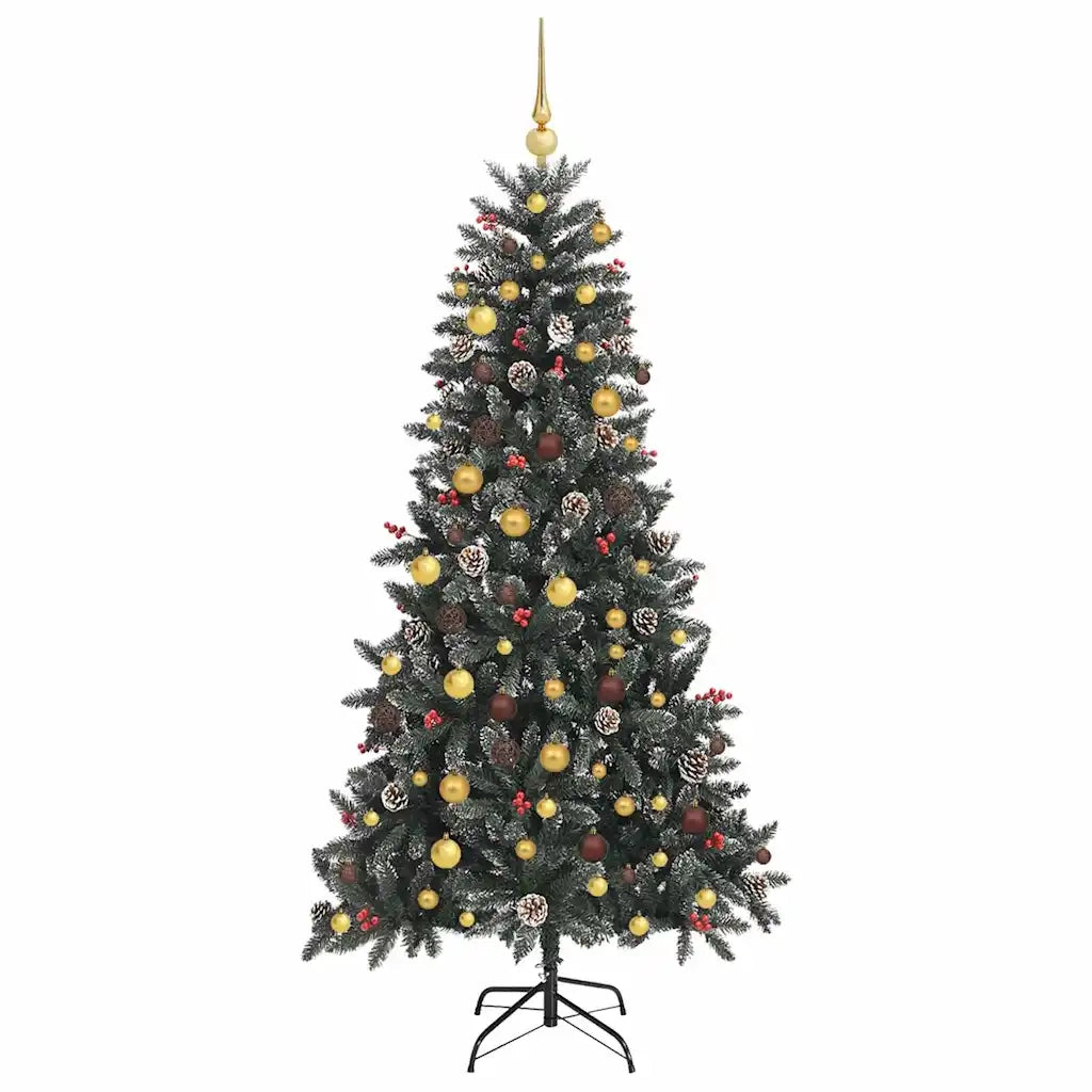 Albero di Natale artificiale con 300 LED Verde 210 cm