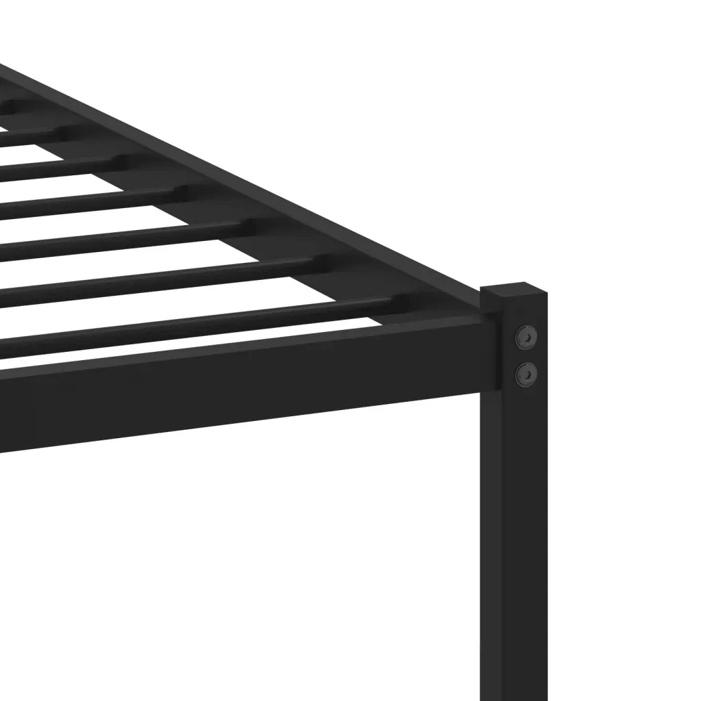 Giroletto senza Materasso in Metallo-Struttura Letto Rovere Fumo 140x200 cm 741880