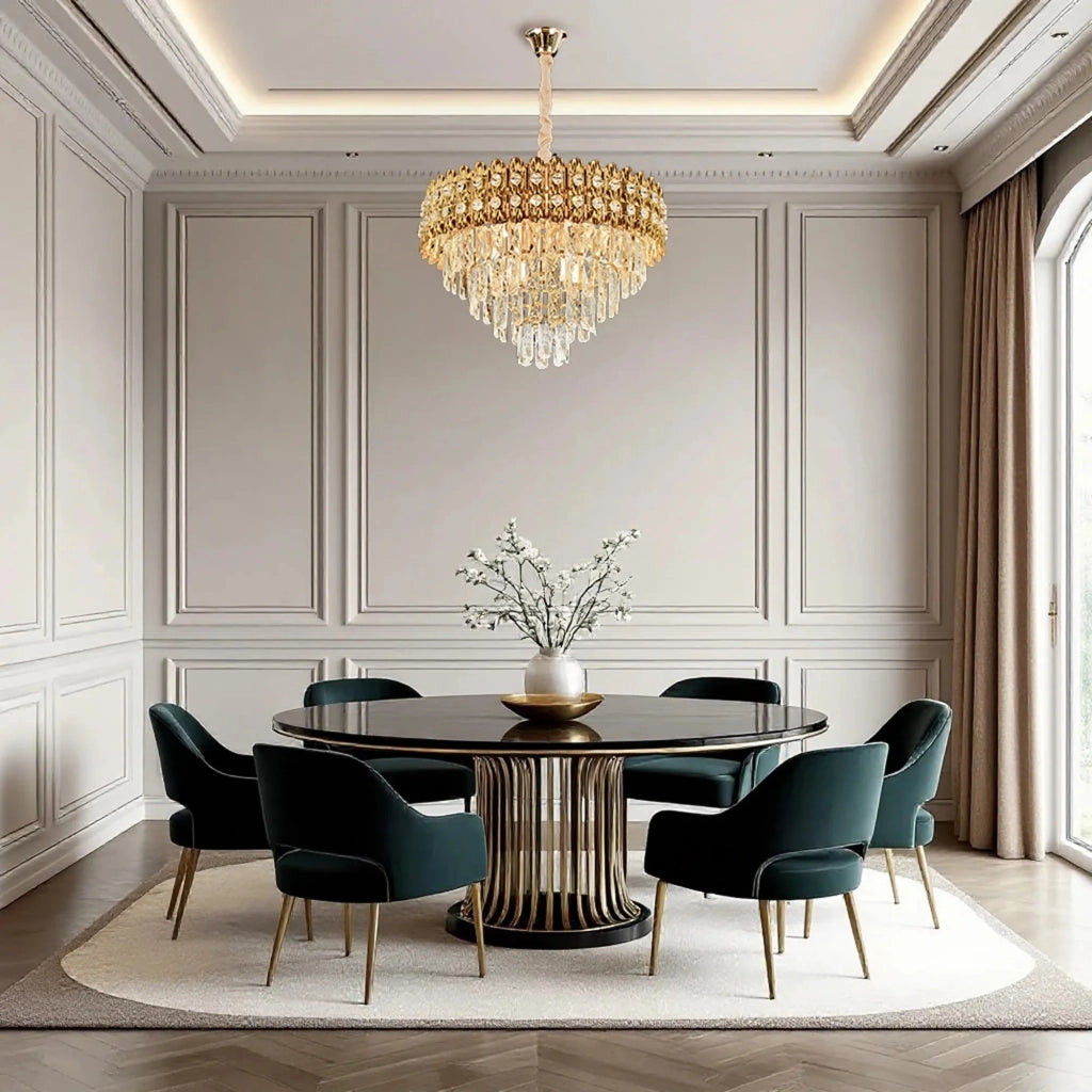Lampada Cristal G058-cp 60cm Gold