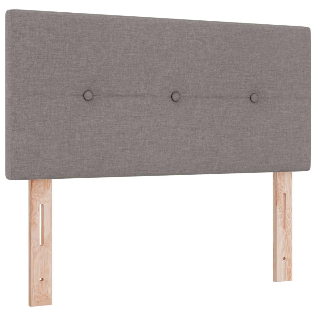 Letto Ottomano con Materasso e LED Tortora 120 x 190 cm Tessuto 3458059