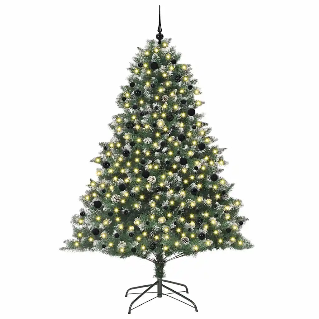 Albero di Natale artificiale con 300 LED Verde 240 cm 3395258