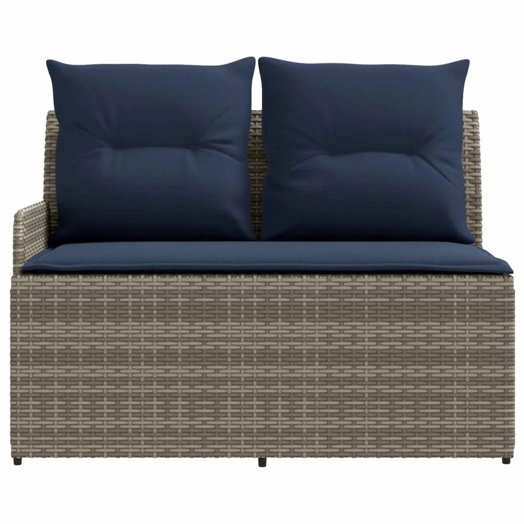 Sofa da giardino-Divano con braccioli da giardino con divano angolare 2 Pezzo 824410