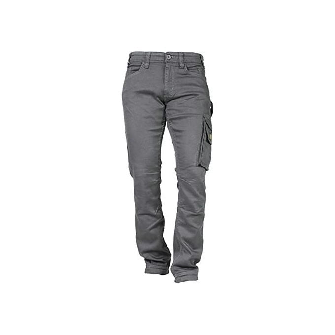 Rica Lewis 5430022 JOBC Pantaloni da Lavoro Jeans Stretch Fibreflex Multi Tasche Vita Alta Ginocchia Rinforzate Taglia 54 colore Grigio Antracite