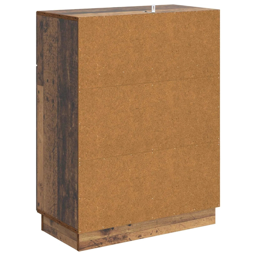 Credenza | Madia | Buffet da pranzo | Armadio da pranzo Legno antico 66 x 34,5 x 87 cm Legno ingegnerizzato