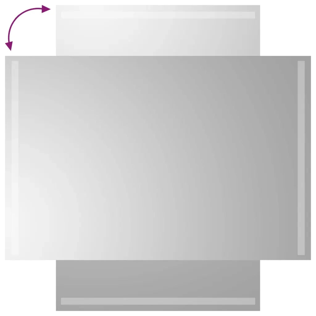 Specchio da Bagno con Luci LED 60x90 cm 3154069