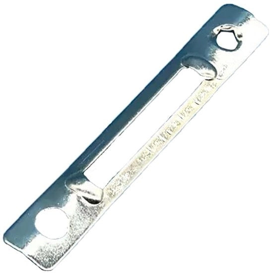 Chiusura automatica - Piastra di chiusura per serratura a vite - Maniglia in alluminio per porta - Duraturo - Facile da installare - Design elegante (77 x 12,5 mm)