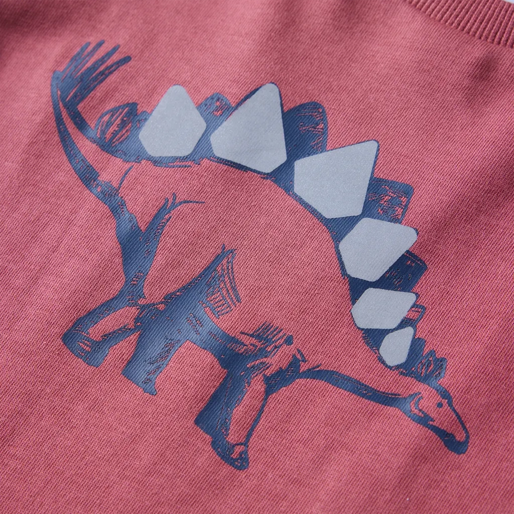 Maglietta da Bambino a Maniche Lunghe Rosso Scuro 104 12865
